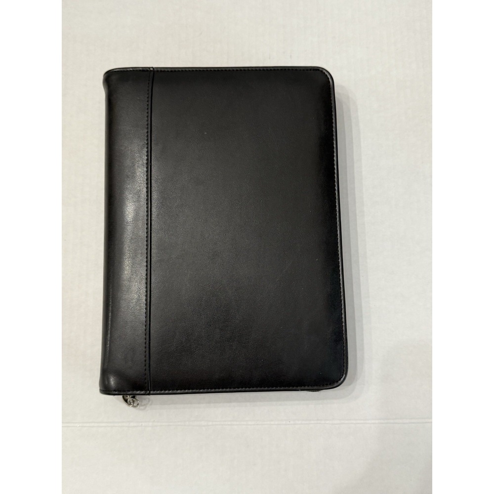 VTG Franklin Covey 365 Black Planner Zip Around 7 Ring Binder 10 X 8 Blank Pages